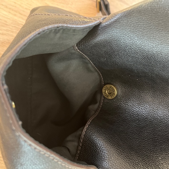 Fossil black leather hobo purse - Picture 3 of 4